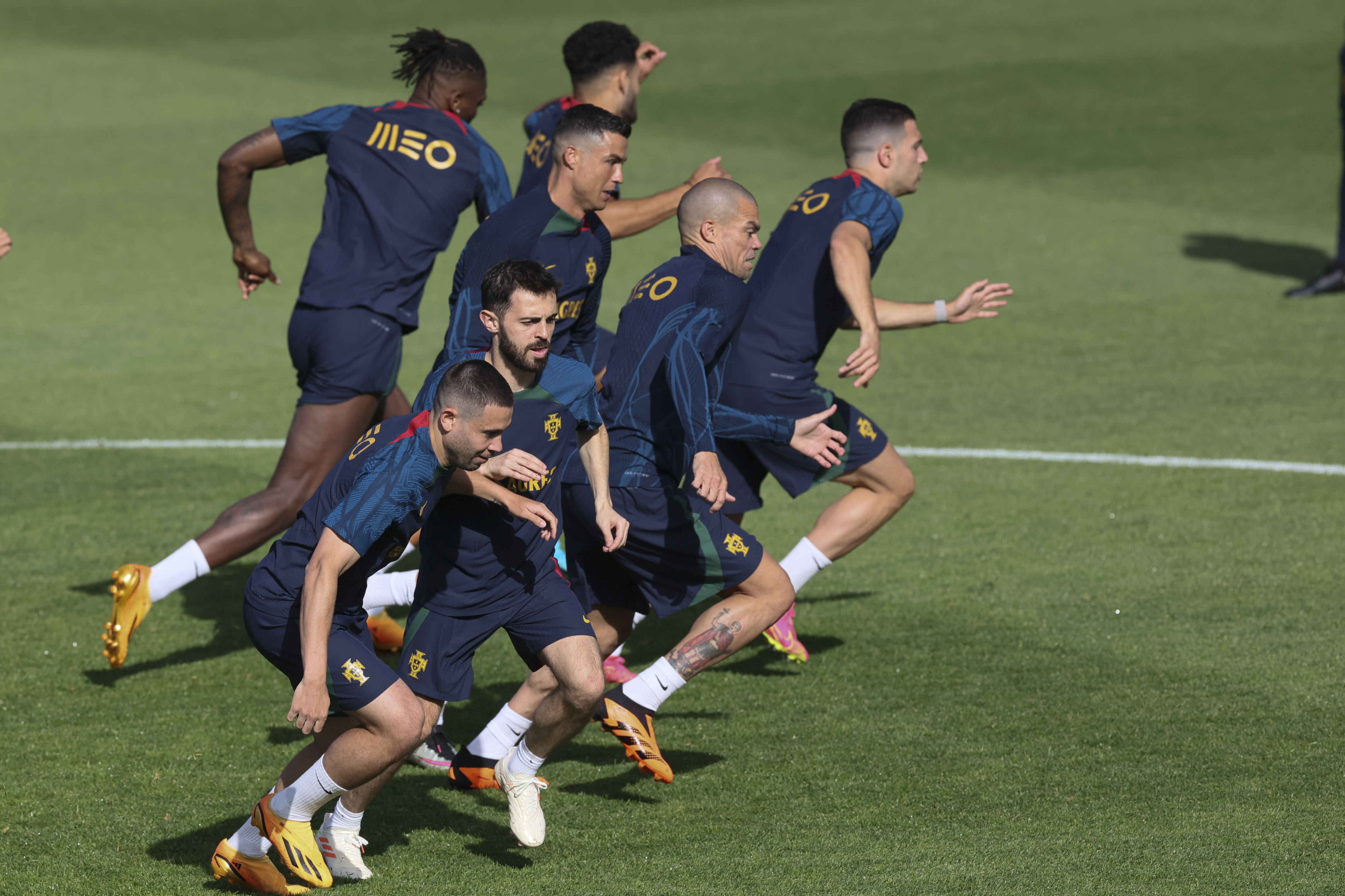 葡萄牙里斯本竞技队球员备战